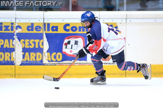 2015-10-10 Diavoli Sesto-Hockey Milano Rossoblu U14 1514 Michelangelo Romano